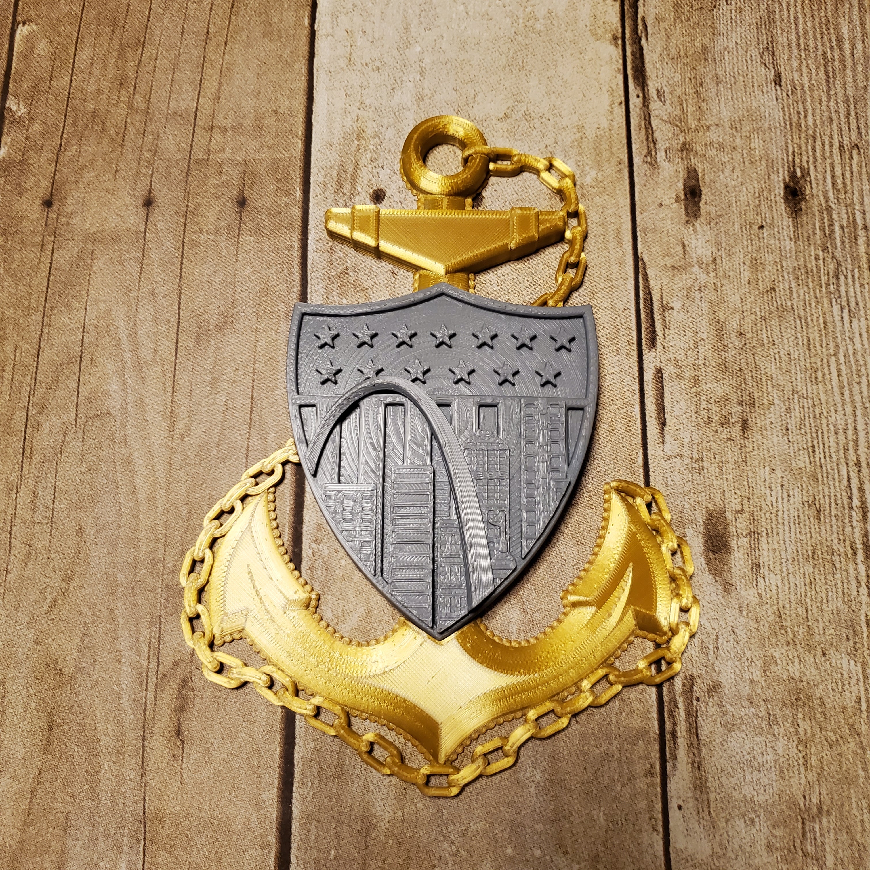 3D USCG Chief CPO Anchor St. Louis Edition