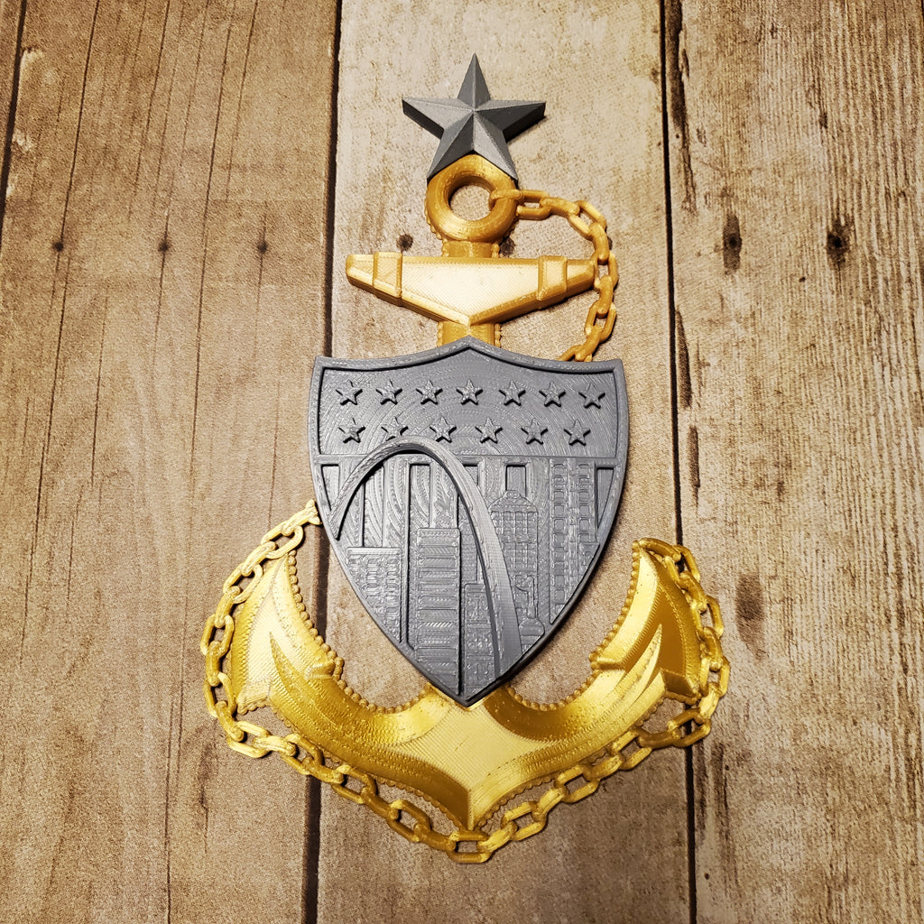 3D USCG Senior Chief SCPO Anchor St. Louis Edition