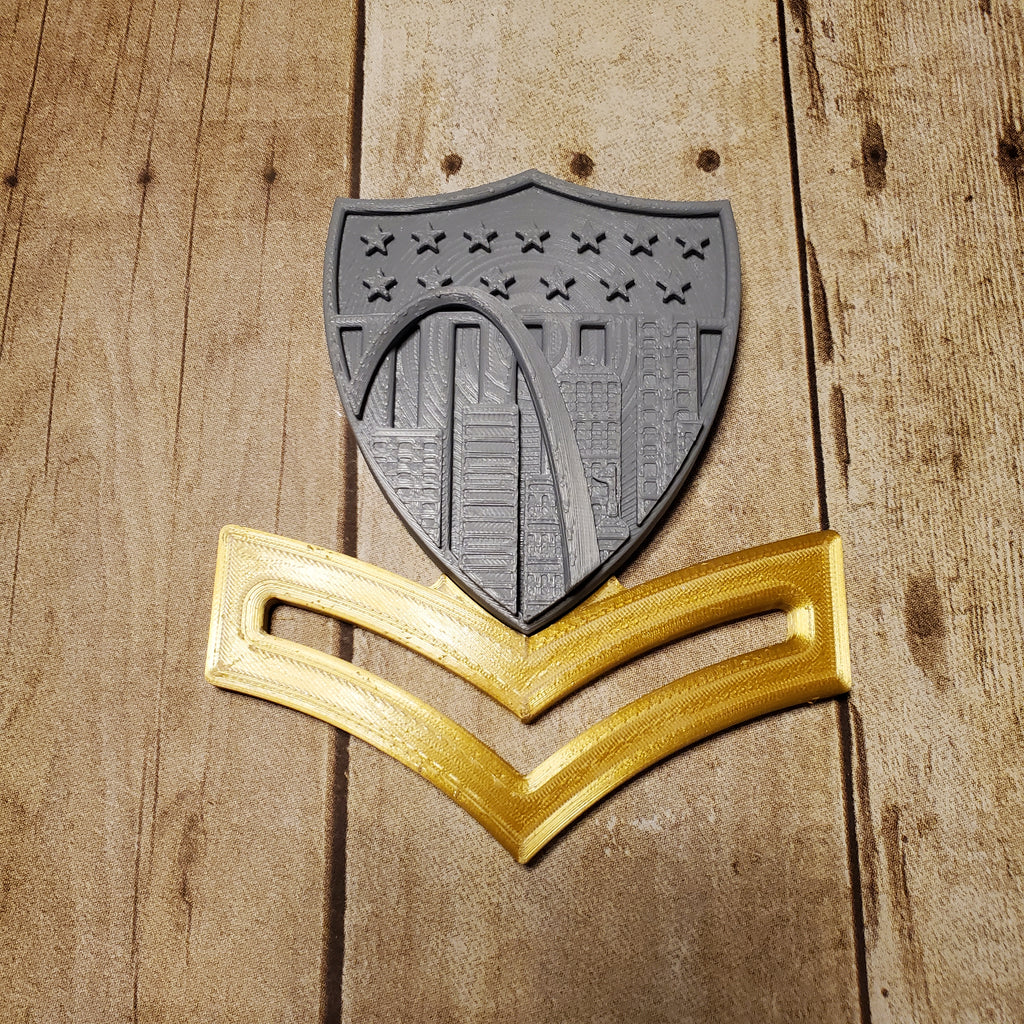 3D USCG Petty Officer Second Class E5 Device St. Louis Edition