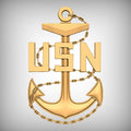 3D USN Chief Petty Officer CPO Anchor 2