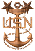 3D USN Master Chief Petty Officer MCPO Anchor