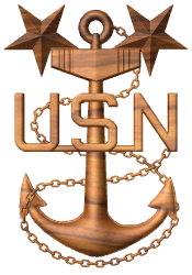 3D USN Master Chief Petty Officer MCPO Anchor