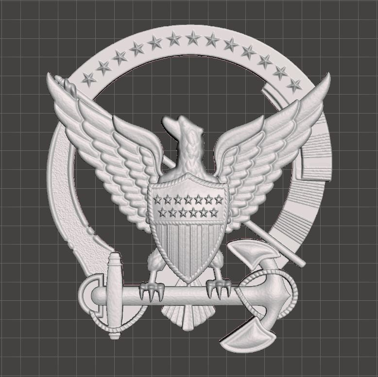 3D USCG Command Afloat Device – Split Coast Creations