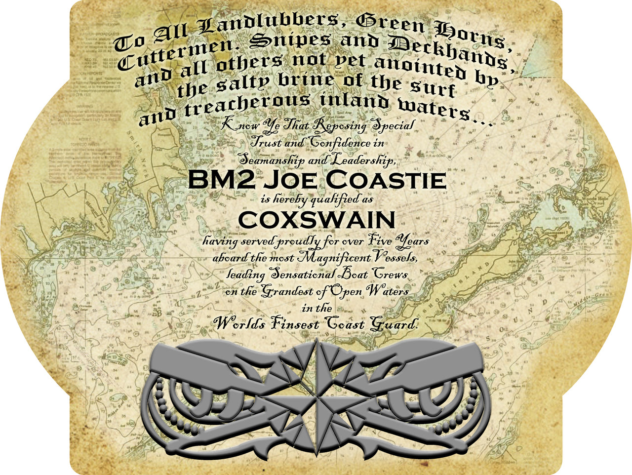 USCG Coxswain Plaque