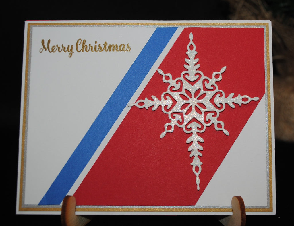 Handmade Coast Guard Christmas Cards ~ Set of 8 Completed Cards