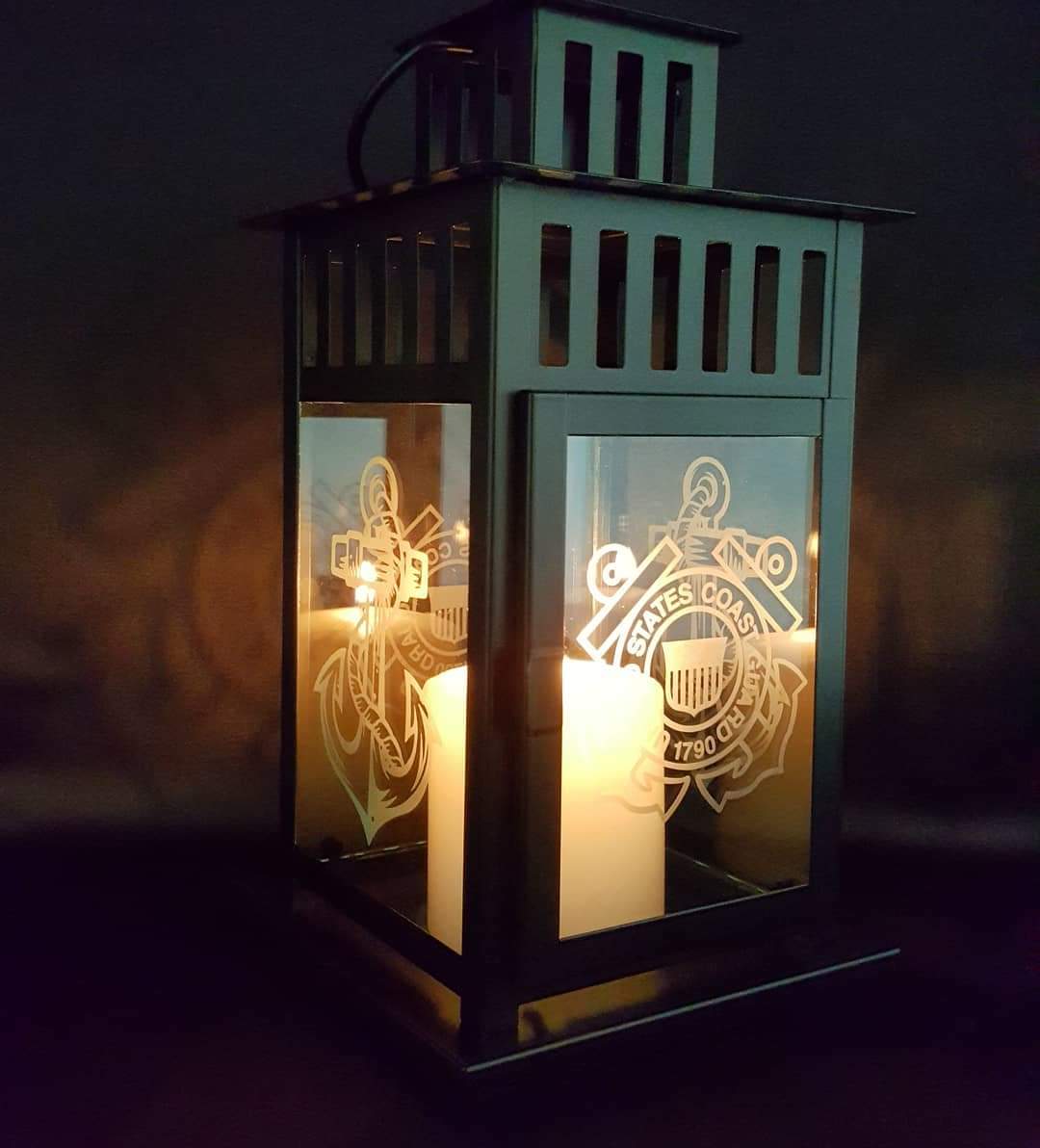 Custom Etched Lantern